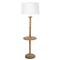 Perennial Brown Wood Floor Table Lamp|Kathy Kuo Home