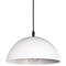 Peridot Industrial White Aluminum Round Outdoor Pendant - Small