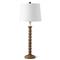 Perennial Coastal Brown Wood Buffet Table Lamp|Kathy Kuo Home