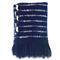 Pampa Merino Modern Blue Wool Handwoven Throw Blanket|Kathy Kuo Home