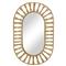 Oscar Coastal Beach Natural Jute Frame Oval Wall Mirror|Kathy Kuo Home