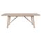 Miya Coastal Beach Cream Wood Rectangular Extendable Dining Table - 84-124&quot;W|Kathy Kuo Home