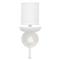 Abigail Modern Classic White Plaster Metal Wall Sconce|Kathy Kuo Home