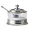 MATCH Modern Pewter Lid Clear Glass Condiment Bowl and Spoon|Kathy Kuo Home