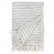 Jojo Coastal Beach Blue Cotton Striped Oversized Throw Blanket|Kathy Kuo Home