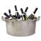 MATCH Modern Pewter Bottle Basin Cooler|Kathy Kuo Home