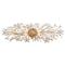 Cheshire Hollywood Regency Gold Leaf Frame Crystal Flower Sconce|Kathy Kuo Home