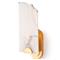 Jonah Hollywood Regency White Stone Natural Brass Steel Sconce