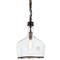 Demi John Industrial Loft Brown Jute Rope Glass Pendant - Small