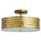 Anna Hollywood Antique Brass Semi-Flush Mount