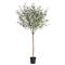 Nicholas French Country 96&quot; Olive Tree Drop In Faux Floral Plant|Kathy Kuo Home