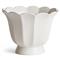 Ezekiel French Country White Ceramic Planter - Large|Kathy Kuo Home
