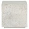 Otto Modern Classic White Concrete Outdoor Square End Table|Kathy Kuo Home