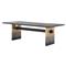 Coen Industrial Loft Black Oak Wood Rectangular Dining Table - 94&quot;W|Kathy Kuo Home