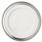 MATCH Modern Luisa Rim White Ceramic Dinner Plate|Kathy Kuo Home
