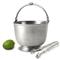 MATCH Modern Pewter Ice Bucket and Tongs|Kathy Kuo Home
