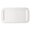 MATCH Modern Convivio White Ceramic Rectangular Tray|Kathy Kuo Home
