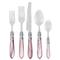 Aladdin Brilliant Modern Lilac Acrylic 5 Piece Flatware Place Setting|Kathy Kuo Home