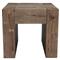Brissy Rustic Lodge Brown Oak Square End Table|Kathy Kuo Home