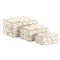 Lupis Coastal Beach Natural White Shell Decorative Boxes - Set of 3|Kathy Kuo Home