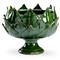 Maelle French Country Green Leaf Porcelain Round Table Vase|Kathy Kuo Home