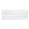 Cisco Home Seda Denim White Slipcovered Sofa - 84&quot;W|Kathy Kuo Home