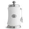 Tuscan French Country White Ceramic Coffee Canister with Spoon|Kathy Kuo Home