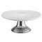 Tuscan French Country White Ceramic Cake Stand|Kathy Kuo Home