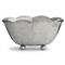 Vintage French Silver Pewter Scalloped Serving Bowl|Kathy Kuo Home