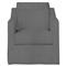 Cisco Home Rebecca Coastal Grey Slipcovered Swivel Club Arm Chair|Kathy Kuo Home