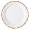 Juliska Natural Bamboo Rim White Ceramic Salad Plate|Kathy Kuo Home