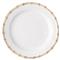 Juliska Natural Bamboo Rim White Ceramic Dinner Plate|Kathy Kuo Home
