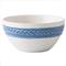 Juliska Le Panier Delft Blue Band White Ceramic Cereal Bowl|Kathy Kuo Home