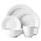 Juliska Puro Modern Classic Whitewash Ceramic 5 Piece Place Setting|Kathy Kuo Home