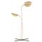 Dwell Studio Rimini Hollywood Regency Solid Brass Leaves Floor Lamp|Kathy Kuo Home