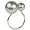 Pearl Modern Classic Silver Metal Napkin Ring - Set of 4|Kathy Kuo Home