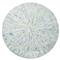 Tahiti Coastal Blue Capiz Shell Round Placemat - Set of 4|Kathy Kuo Home