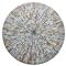 Tahiti Coastal Grey Capiz Shell Round Placemat - Set of 4|Kathy Kuo Home
