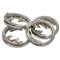 Tara Modern Classic Antiqued Pewter Napkin Ring - Set of 4|Kathy Kuo Home