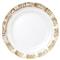 Rufolo Modern Classic Gold Rim Glass Charger|Kathy Kuo Home