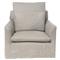Cisco Home Donato Modern Classic Beige Linen Slipcovered Arm Chair