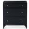 Stancil Industrial Loft Black Iron 3 Drawer Nightstand|Kathy Kuo Home