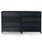 Stancil Industrial Loft Black Iron 8 Drawer Double Dresser|Kathy Kuo Home