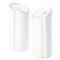 Lastra Modern Classic White Stoneware Salt and Pepper Shakers|Kathy Kuo Home