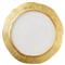 Rufolo Modern Classic Gold Rimmed Glass Organic Charger|Kathy Kuo Home