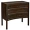 Kadence Rustic Dark Brown Pine Wood Dovetail 3 Drawer Concave Bachelor Chest|Kathy Kuo Home