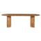 Paris Rustic Lodge Light Brown Acacia Wood Oval Dining Table - 94&quot;|Kathy Kuo Home