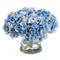 John-Richard Coastal Beach Evening Blue Hydrangeas In Concave Glass Vase|Kathy Kuo Home