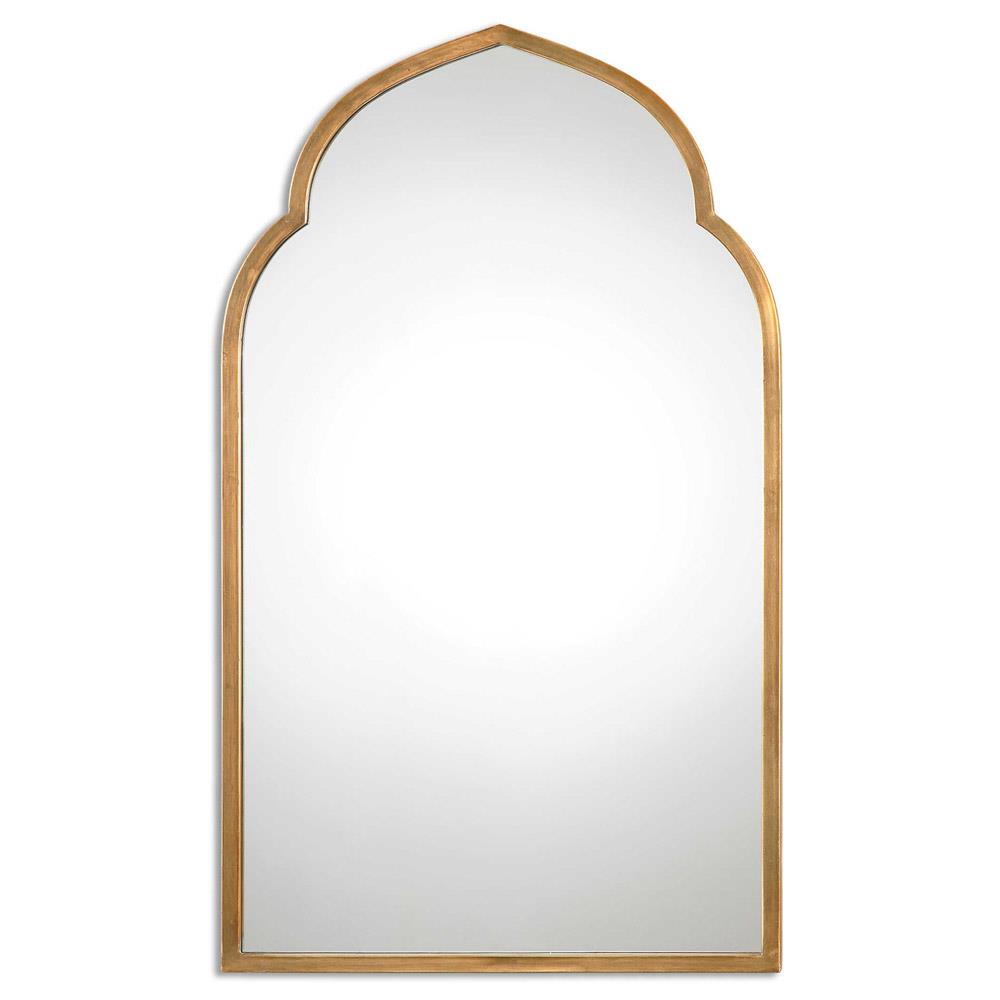 Kenneth Hollywood Regency Antique Gold Metal Frame Arch Wall