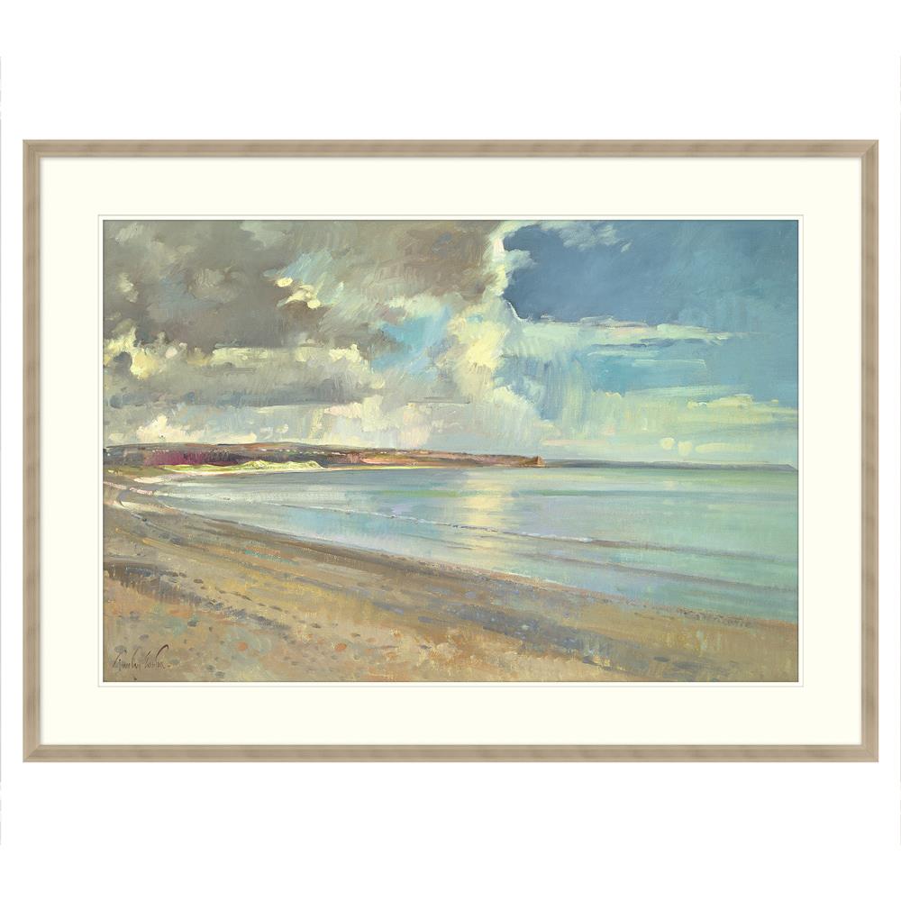 Agea Coastal Beach Peace Blue Seascape Painting|